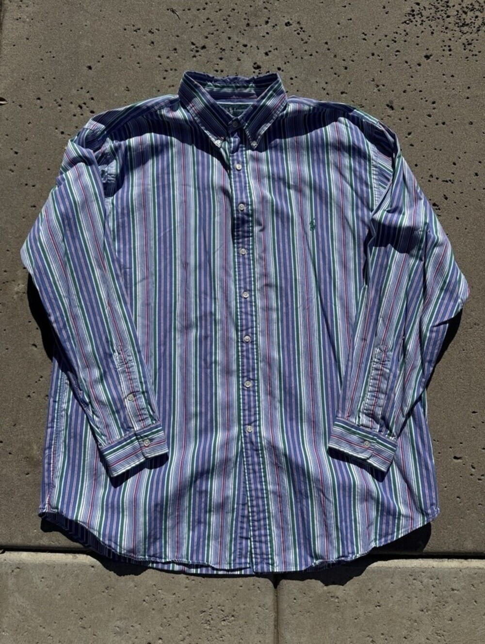 Polo Ralph Lauren Vintage Tall Stripe Button Down 2XLT